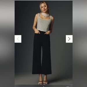 Anthropologie The Colette Cropped Wide-Leg Pants by Maeve Size 29 NWT